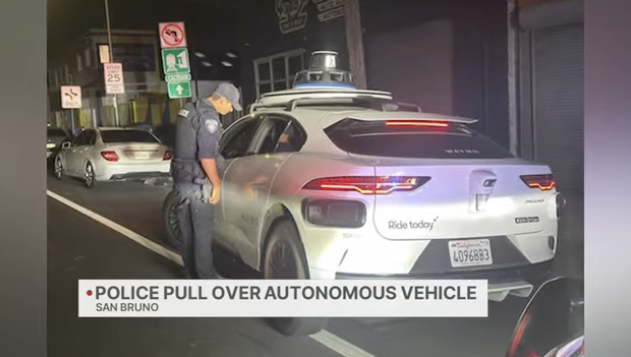 Driverless Waymo pulled over during DUI stop